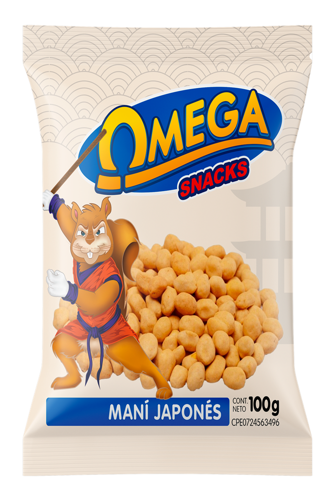 Maní Japonés Omega en bolsa